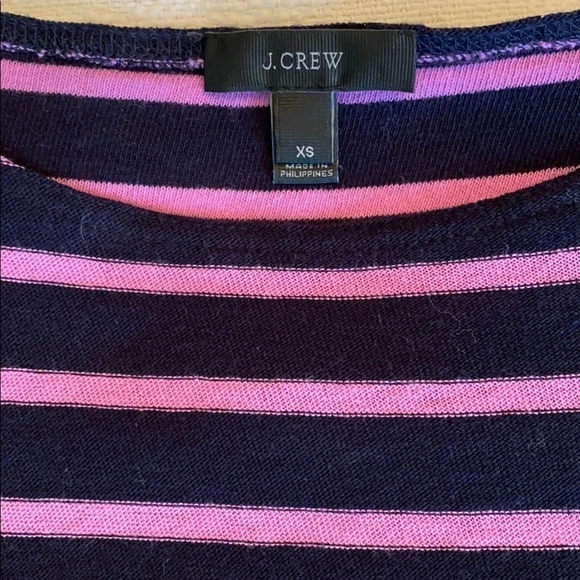 {J Crew} Deck Tee, like new in navy & pink💕 - Picture 7 of 8